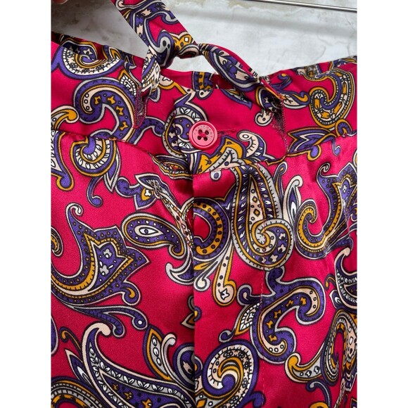 Equipment flowing paisley silk pants size small - Picture 3 of 10